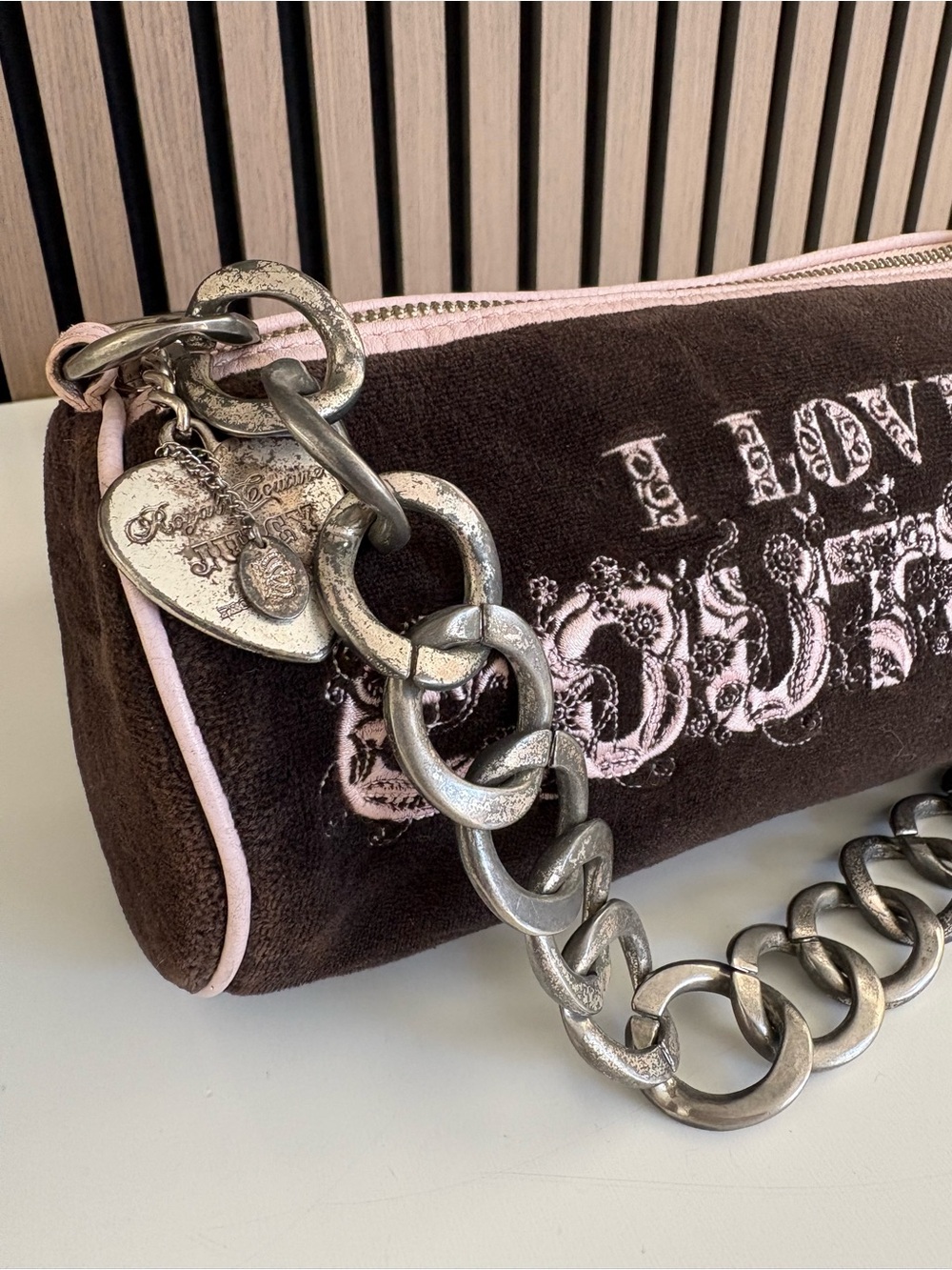 Y2K JUICY COUTURE ‘I Love Couture’ Mini Bag - Picture 2 of 14